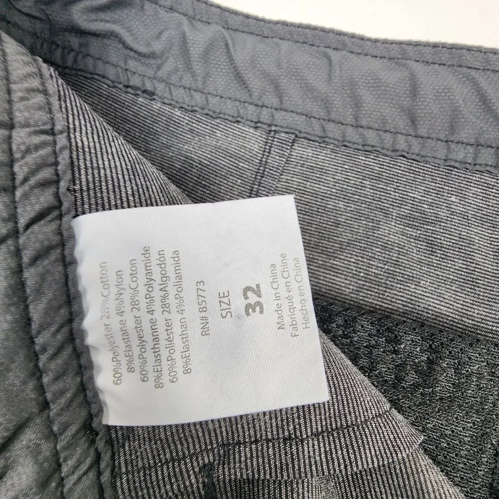O'Neill Hybrid Gray Heather Walk Shorts Mens Size 32 10